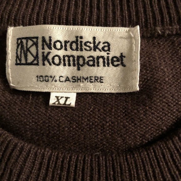Nordiska konpaniet size XL cocoa brown 100% cashmere see all pics like new - Picture 2 of 9
